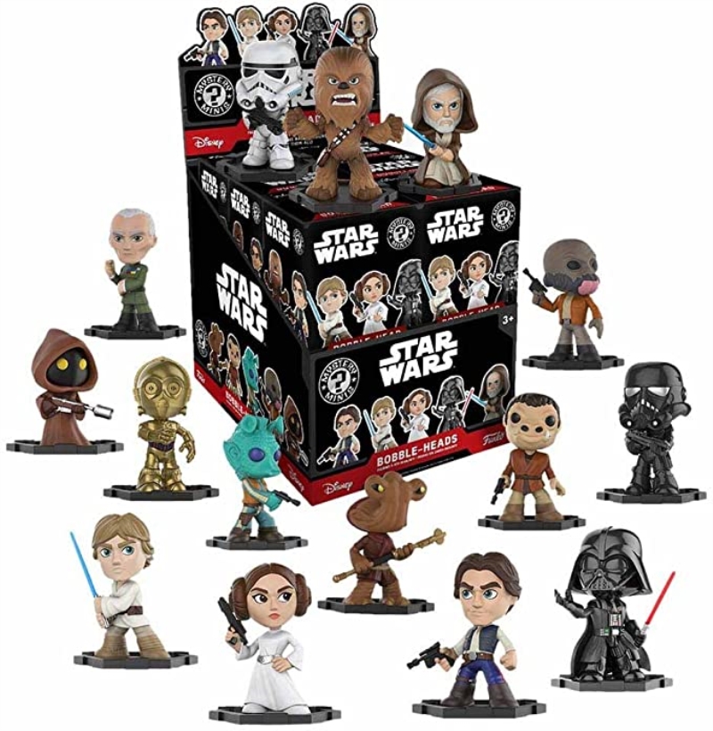 FUNKO ACTION FIGURES FUNKO MYSTERY MINI STAR WARS 12PC PDQ